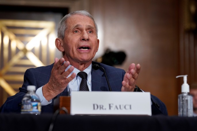 Top infectious disease expert Dr. Anthony Fauci responds to accusations by Sen. Rand Paul (R-KY) as he testifies before the Senate Health, Education, Labor, and Pensions Committee on Capitol hill in Washington, D.C.,