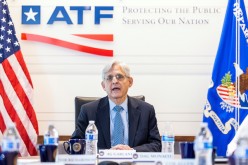 U.S. Attorney General Merrick Garland announces the launch of the Justice Department's five cross-jurisdictional gun trafficking strike forces at the ATF in Washington, DC, U.S.,
