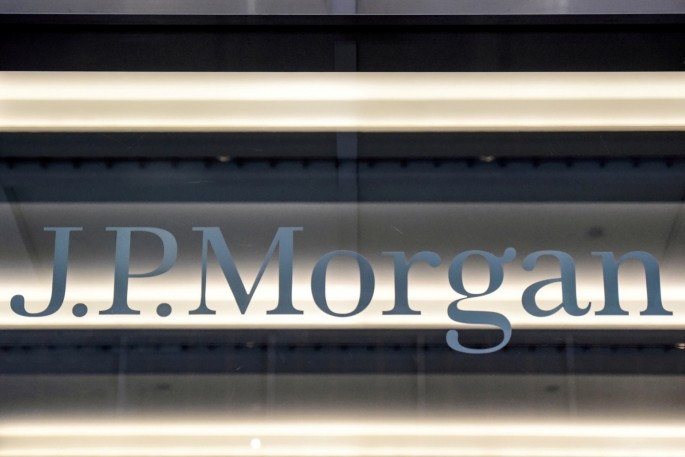 A JPMorgan logo is seen in New York City, U.S.,