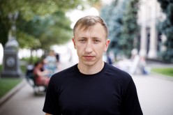 Vitaly Shishov, head of a Kyiv-based organisation that helps Belarusians fleeing persecution, is seen in Kyiv, Ukraine July 18, 2021. Picture taken 