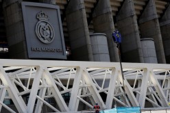 Construction work at Real Madrid's Santiago Bernabeu stadium