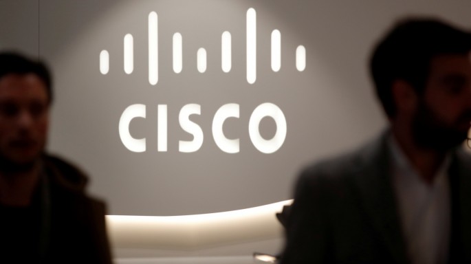 The logo of U.S. networks giant Cisco Systems is seen at their headquarters in Issy-les-Moulineaux, near Paris, France,