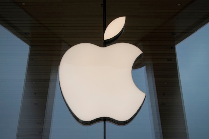 The Apple logo is seen at an Apple Store, as Apple's new 5G iPhone 12 went on sale in Brooklyn, New York, U.S