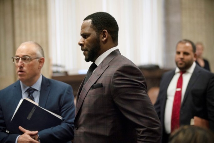 R. Kelly appears for a hearing at Leighton Criminal Court Building in Chicago, Illinois, U.S.,