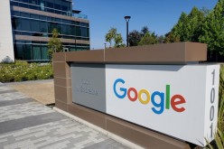 A sign is pictured outside a Google office near the company's headquarters in Mountain View, California, U.S.