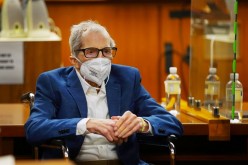 Defendant Robert Durst is shown in an Inglewood courtroom as Judge Mark E. Windham (not shown) gives instructions before opening statements in the trial of the real estate scion charged with murder of longtime friend Susan Berman,