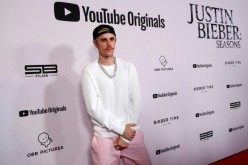 Singer Justin Bieber poses at the premiere for the documentary television series 
