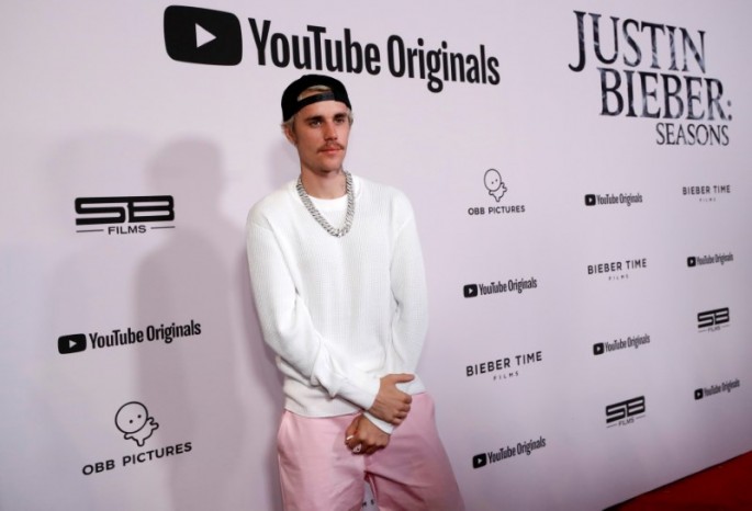 Singer Justin Bieber poses at the premiere for the documentary television series "Justin Bieber: Seasons" in Los Angeles, California, U.S