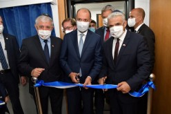 Israeli Foreign Minister Yair Lapid inaugurates Israel's diplomatic mission, in the presence of Minister Delegate to the Moroccan Foreign Ministry Mohcine Jazouli,