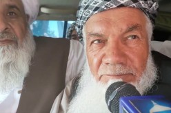 Ismail Khan, a veteran local commander leading militia resistance in Herat, Afghanistan, speaks to a Taliban media arm while in their custody, in this screen grab taken from an undated video from social media uploaded 
