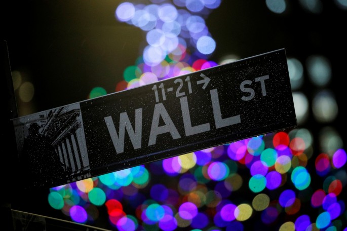 The Wall St. sign is seen outside the New York Stock Exchange (NYSE) in New York, U.S.