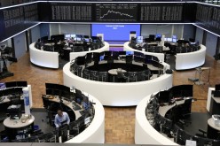 The German share price index DAX graph is pictured at the stock exchange in Frankfurt,