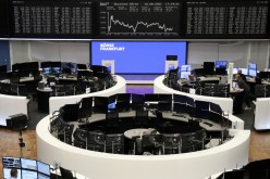 The German share price index DAX graph is pictured at the stock exchange in Frankfurt,