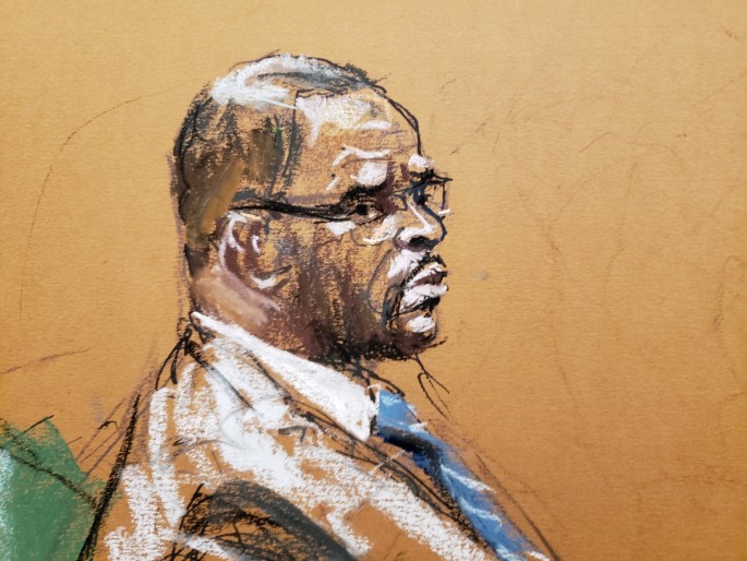 Singer R. Kelly attends Brooklyn's Federal District Court during the start of his trial in New York, U.S.,