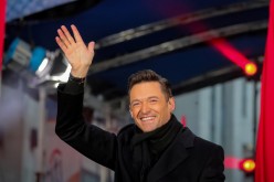 Hugh Jackman waves during his performance on NBC's 'Today' show in New York City, U.S.,