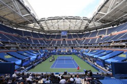 Sep 13, 2020; Flushing Meadows, New York, USA; General view of Arthur Ashe Stadium at USTA Billie Jean King National Tennis Center