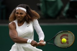 Tennis - Wimbledon - All England Lawn Tennis and Croquet Club, London, Britain - June 29, 2021 Serena Williams of the U.S. in action during her first round match 