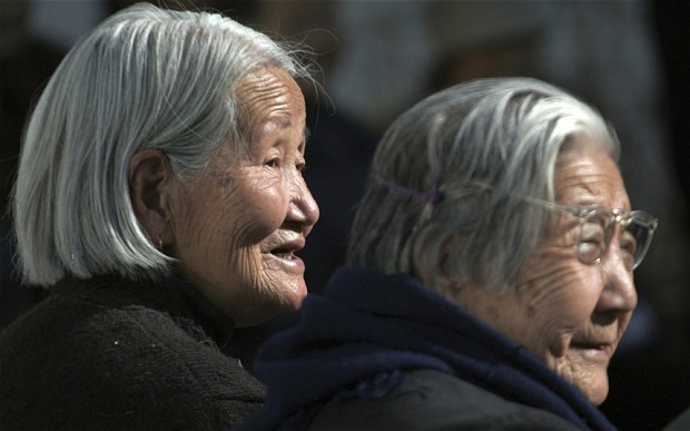 Elderly Chinese have traditionally lived with, and been looked after by, their children.