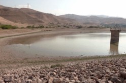 A screen grab shows the Wadi Sheib reservoir in Balqa, Jordan 