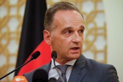  German Foreign Minister Heiko Maas speaks during a news conference in Doha, Qatar, 