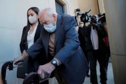 Former Roman Catholic Cardinal Theodore McCarrick arrives at the district court, after being charged with molesting a 16-year-old boy during a 1974 wedding reception, in Dedham, Massachusetts, U.S.,