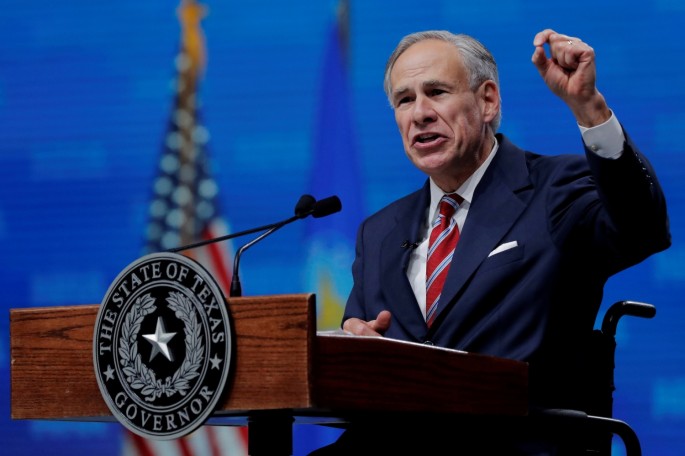 Texas Governor Greg Abbott speaks at the annual National Rifle Association (NRA) convention in Dallas, Texas, U.S.