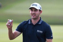 Sep 5, 2021; Atlanta, Georgia, USA; Patrick Cantlay waves to the gallery after winning the Tour Championship