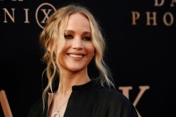 Actor Jennifer Lawrence poses at the premiere for the film 