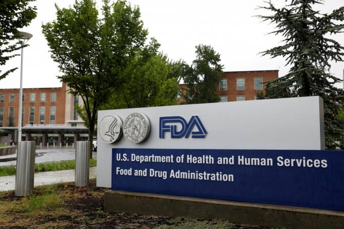 Signage is seen outside of the Food and Drug Administration (FDA) headquarters in White Oak, Maryland, U.S.