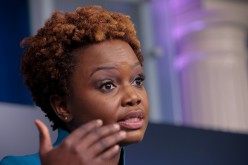 Principal deputy press secretary Karine Jean-Pierre holds a media briefing at the White House in Washington, U.S., 