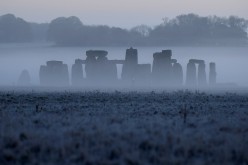 Stonehenge ancient stone circle is seen at dawn, near Amesbury, Wiltshire, Britain,