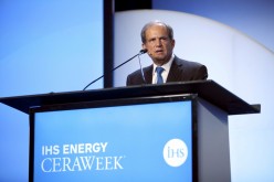 Scott Sheffield, CEO of Pioneer Resources, speaks during the IHS CERAWeek 2015 energy conference in Houston, Texas 