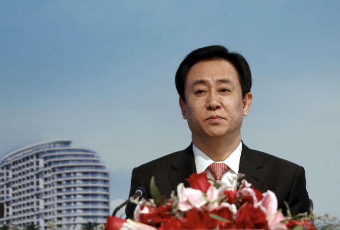  Hui Ka Yan, chairman of Evergrande Real Estate Group Ltd, the country's second-largest property developer by sales, attends a news conference on annual results in Hong Kong, China