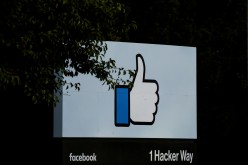 The entrance sign to Facebook headquarters is seen in Menlo Park, California,