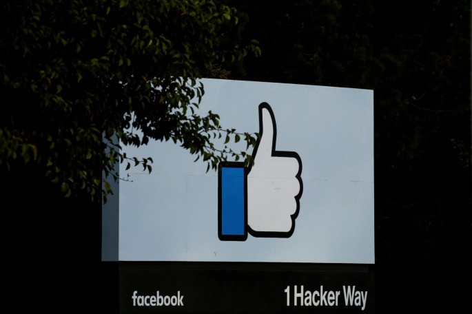 The entrance sign to Facebook headquarters is seen in Menlo Park, California,