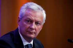 French Economy and Finance Minister Bruno Le Maire attends a news conference to present French government 2022 budget at the Bercy Finance Ministry in Paris, France