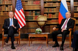 U.S. President Joe Biden and Russia's President Vladimir Putin meet for the U.S.-Russia summit at Villa La Grange in Geneva, Switzerland,