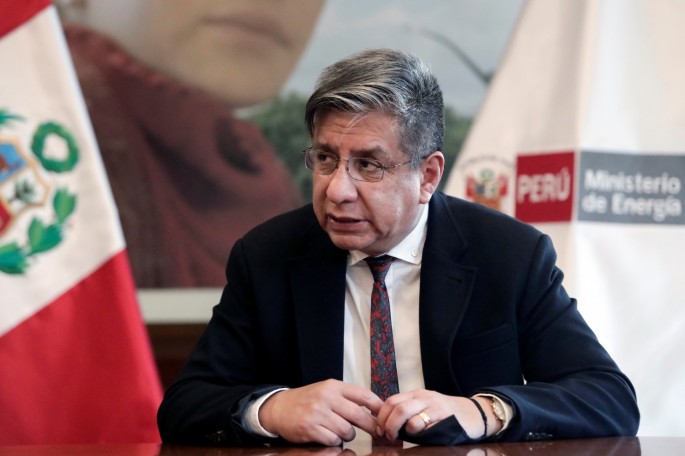 Peru's Minister of Energy and Mines Ivan Merino attends an interview with Reuters, in Lima,