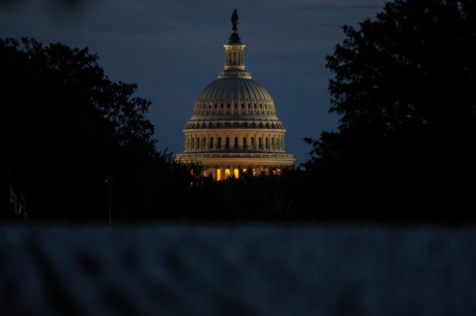 The U.S. Capitol building is pictured at dawn along the National Mall in Washington, U.S.