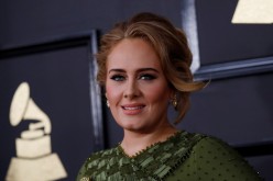 Singer Adele arrives at the 59th Annual Grammy Awards in Los Angeles, California, U.S. ,