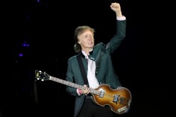 British musician Paul McCartney performs during the 