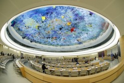 A general view during a session of the Human Rights Council at the United Nations in Geneva, Switzerland,