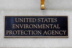 Signage is seen at the headquarters of the United States Environmental Protection Agency (EPA) in Washington, D.C., U.S