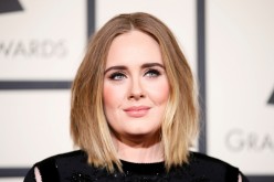 Singer Adele arrives at the 58th Grammy Awards in Los Angeles, 