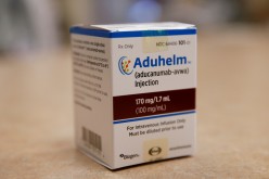 Aduhelm, Biogen's controversial recently approved drug for early Alzheimer's disease, is seen at Butler Hospital, one of the clinical research sites in Providence, Rhode Island, U.S