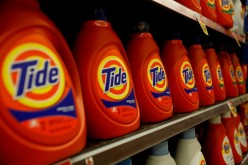 Tide laundry detergent, a product distributed by Procter & Gamble, is pictured on sale at a Ralphs grocery store in Pasadena, California 