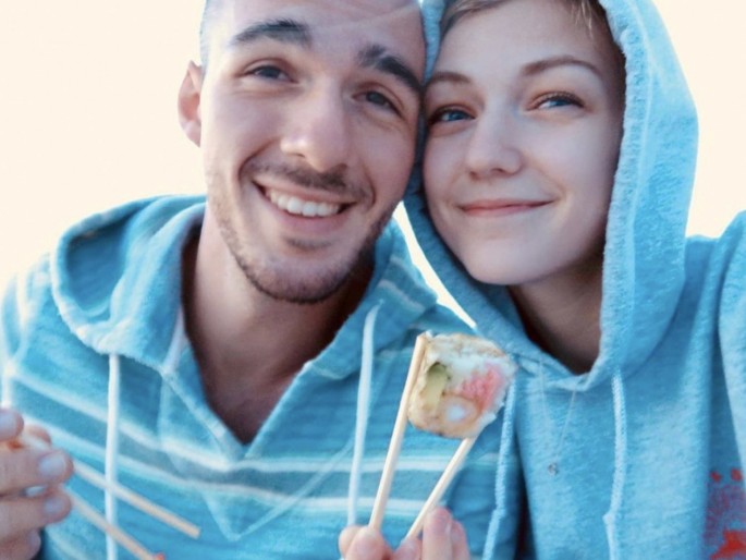 Gabrielle Petito, 22, who was reported missing on Sept. 11, 2021 after traveling with her boyfriend around the country in a van and never returned home, poses for a photo with Brian Laundrie