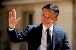 Jack Ma, billionaire founder of Alibaba Group, arrives at the 