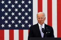 U.S. President Joe Biden delivers remarks on infrastructure legislation at the Electric City Trolley Museum in Scranton, Pennsylvania, U.S.
