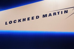 Lockheed Martin's logo is seen during Japan Aerospace 2016 air show in Tokyo, Japan,